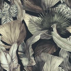 Tropical Palm Wallpaper - Huggleberry Hill