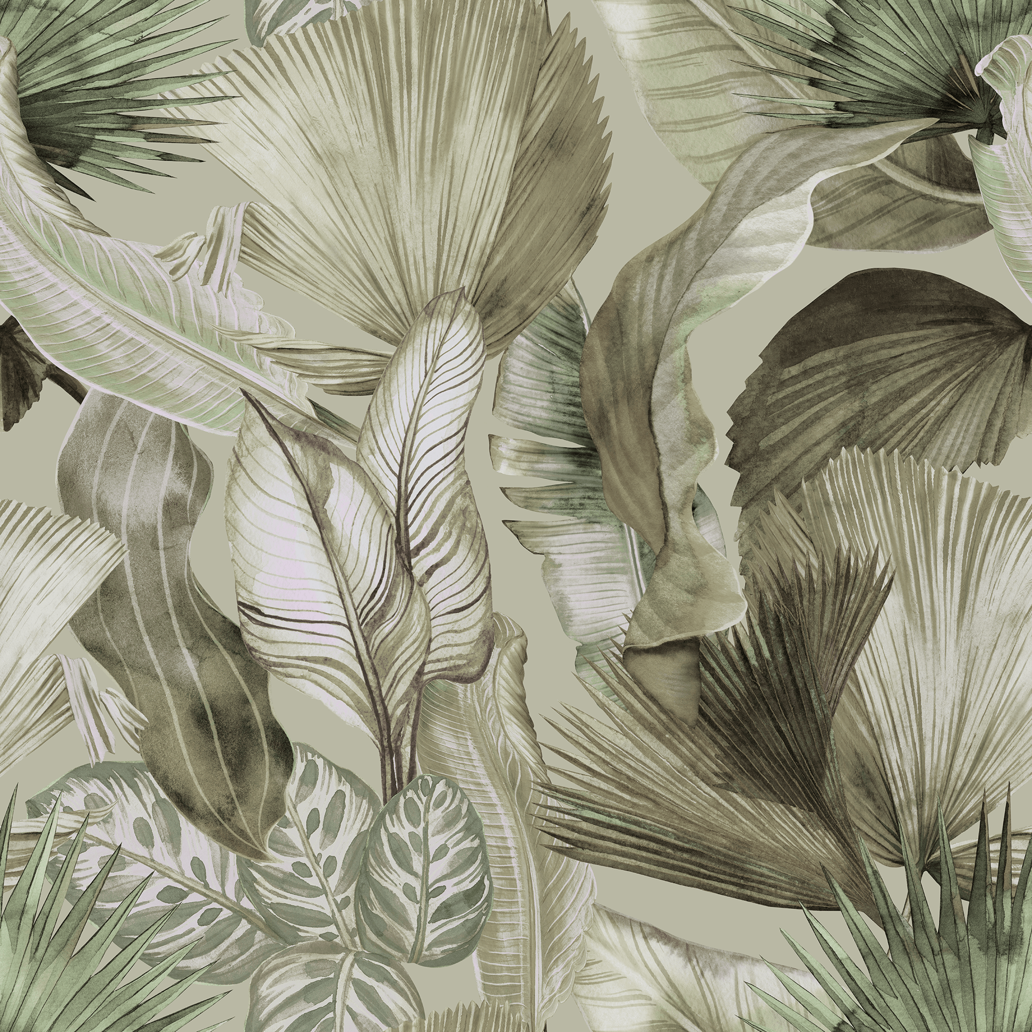 Tropical Palm Wallpaper - Huggleberry Hill