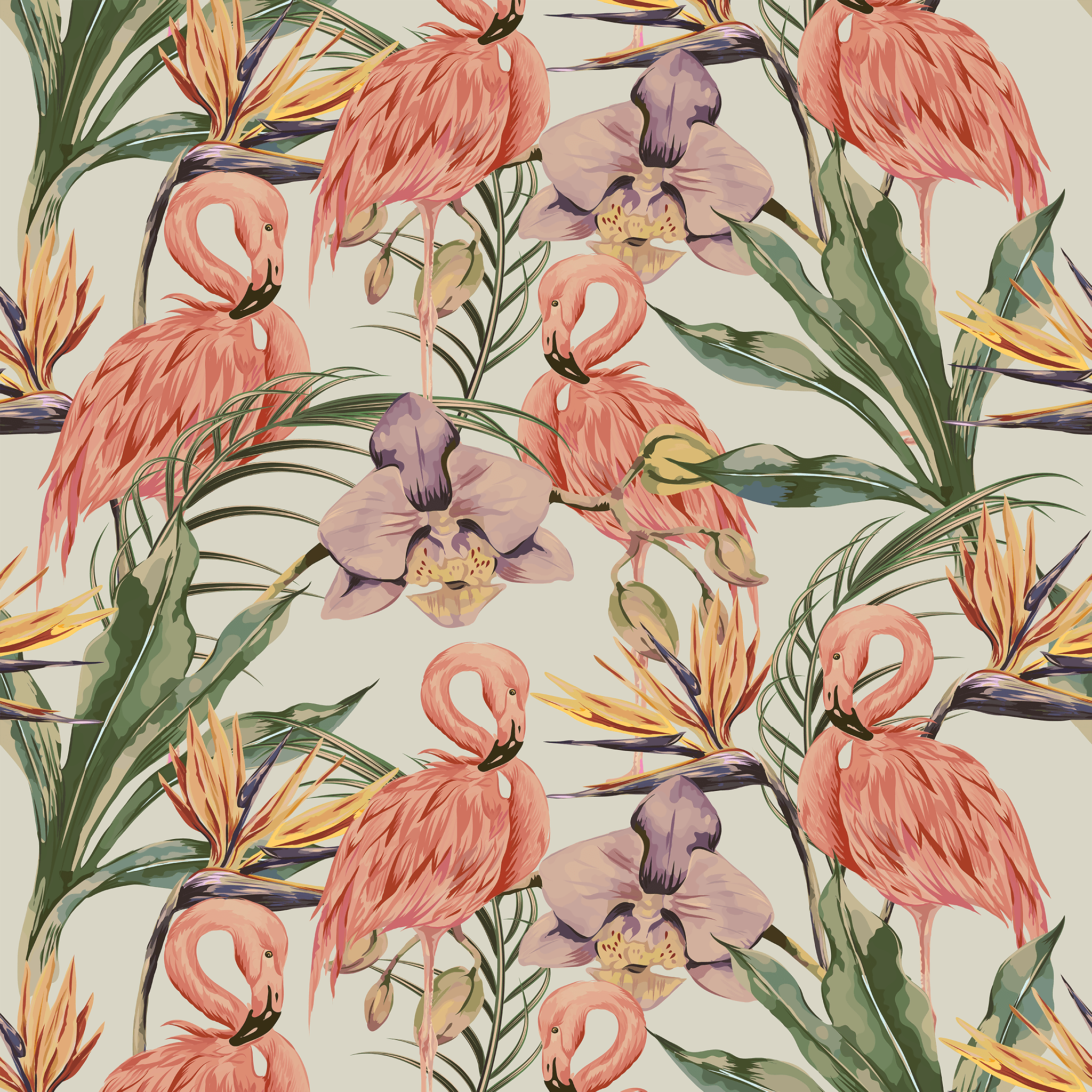 Pastel Flamingo Wallpaper - Huggleberry Hill