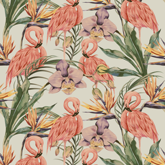 Pastel Flamingo Wallpaper - Huggleberry Hill