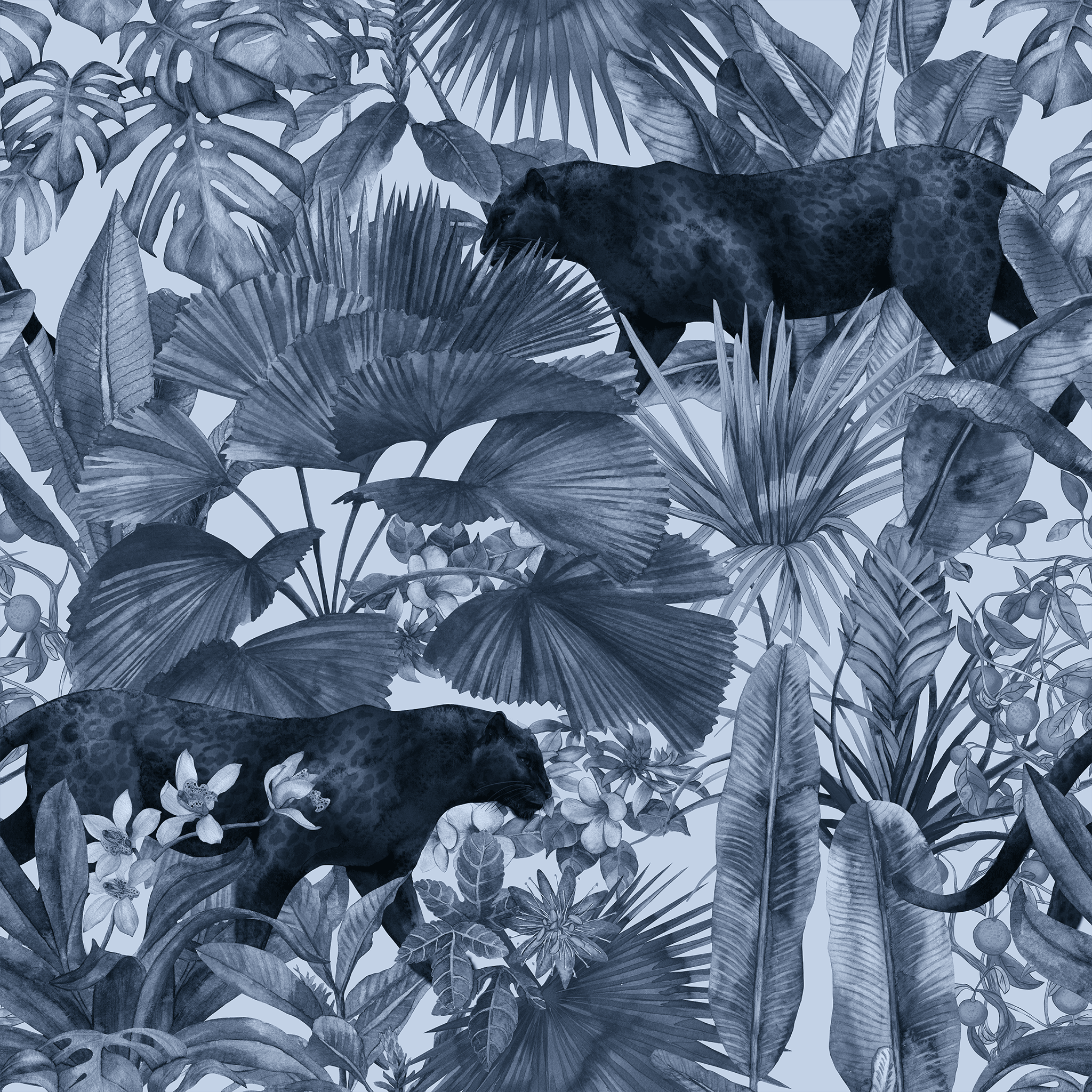 Jungle Panther Wallpaper - Huggleberry Hill