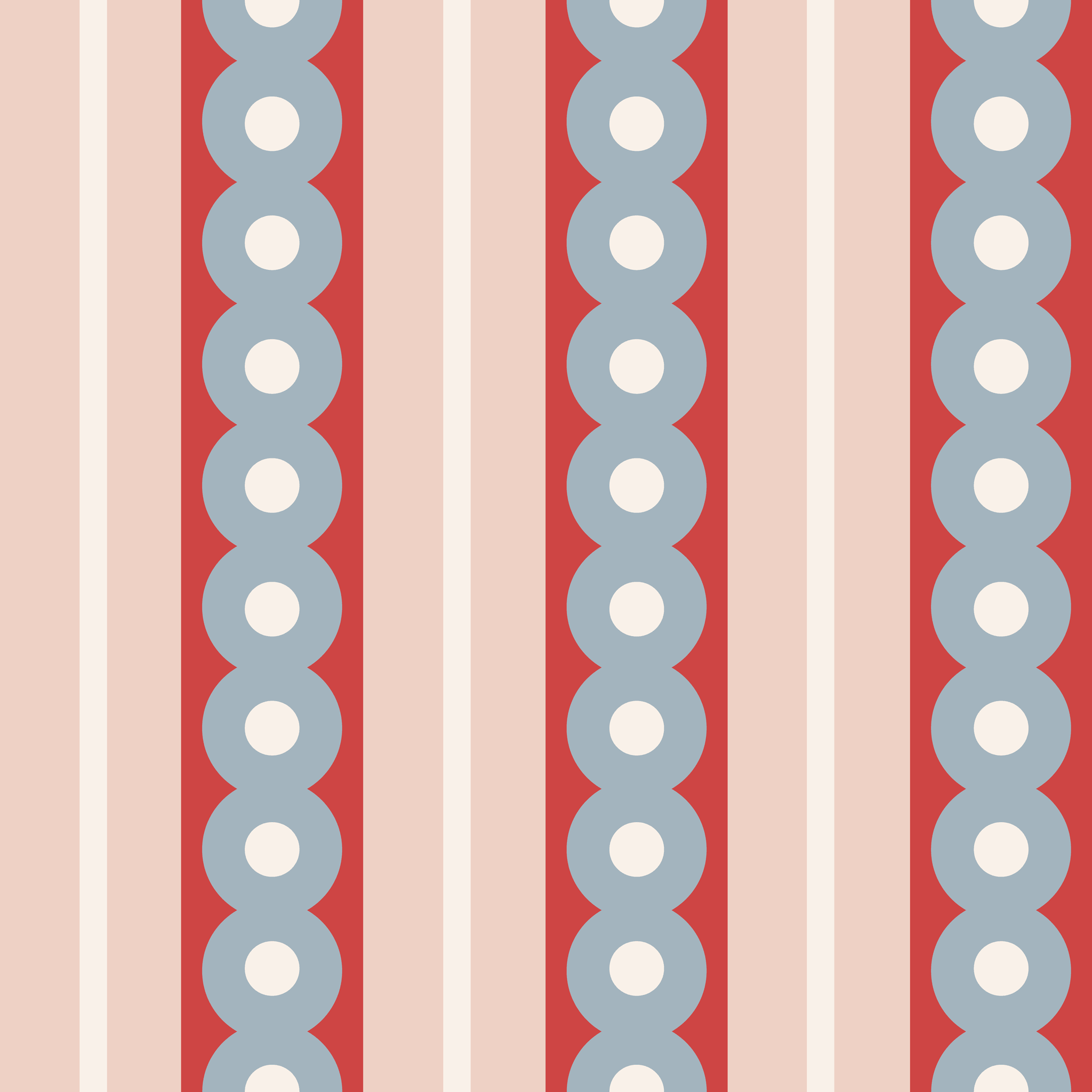 Gray Circles Wide Stripe Wallpaper - Huggleberry Hill