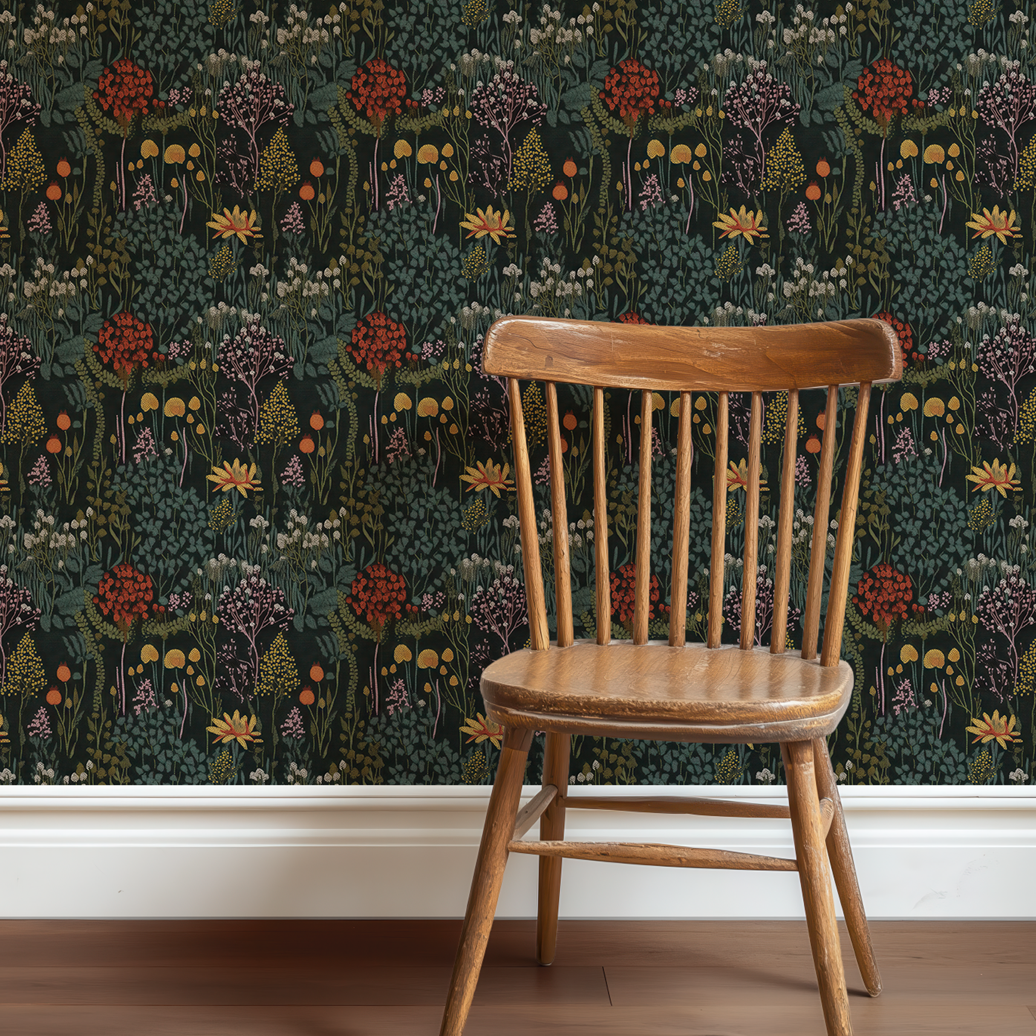 Midnight Garden Wallpaper - Huggleberry Hill