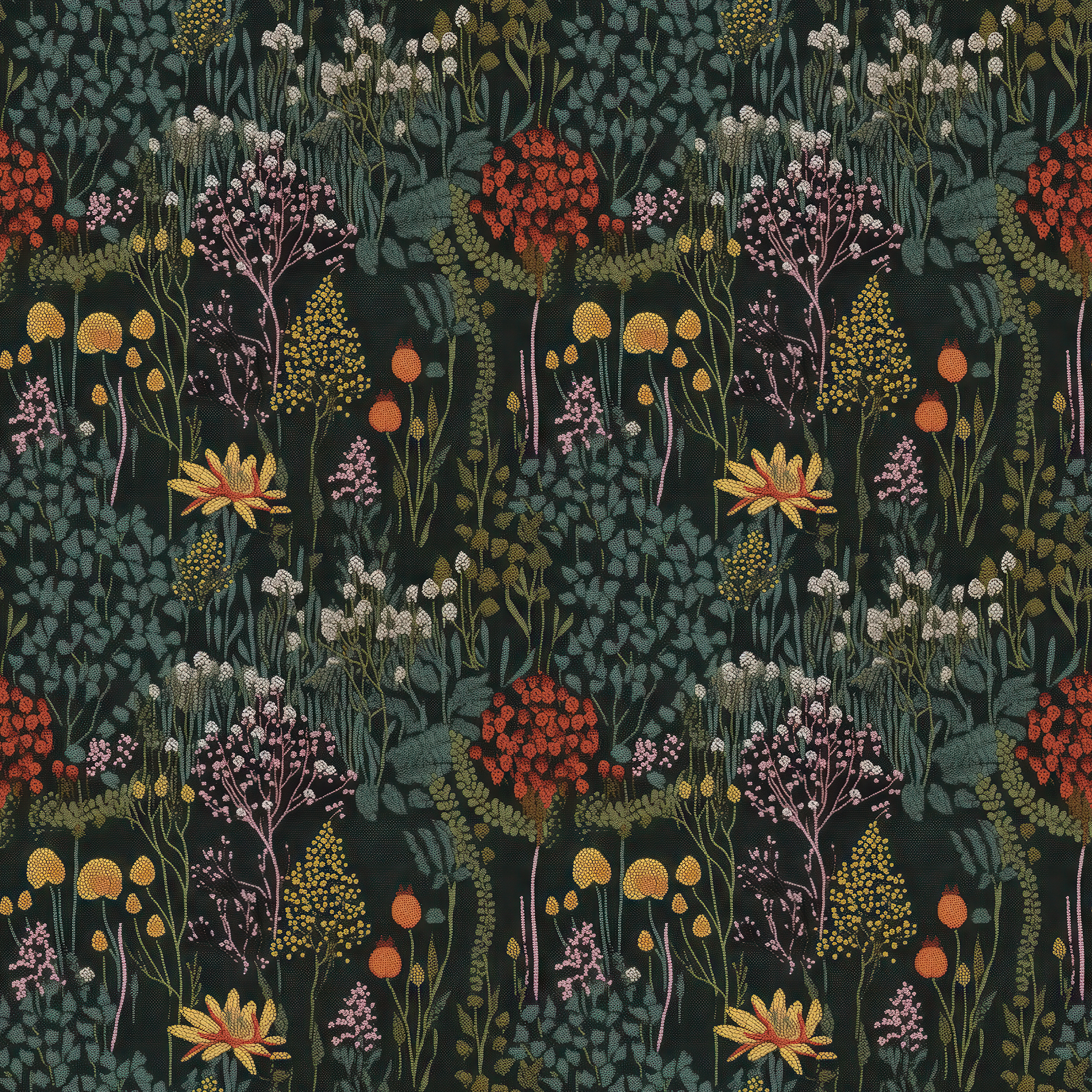 Midnight Garden Wallpaper - Huggleberry Hill
