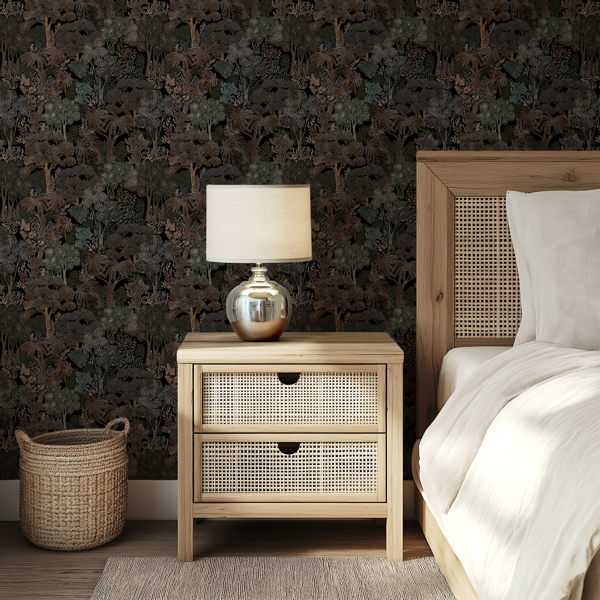 Moonlit Forest Wallpaper | Huggleberry Hill