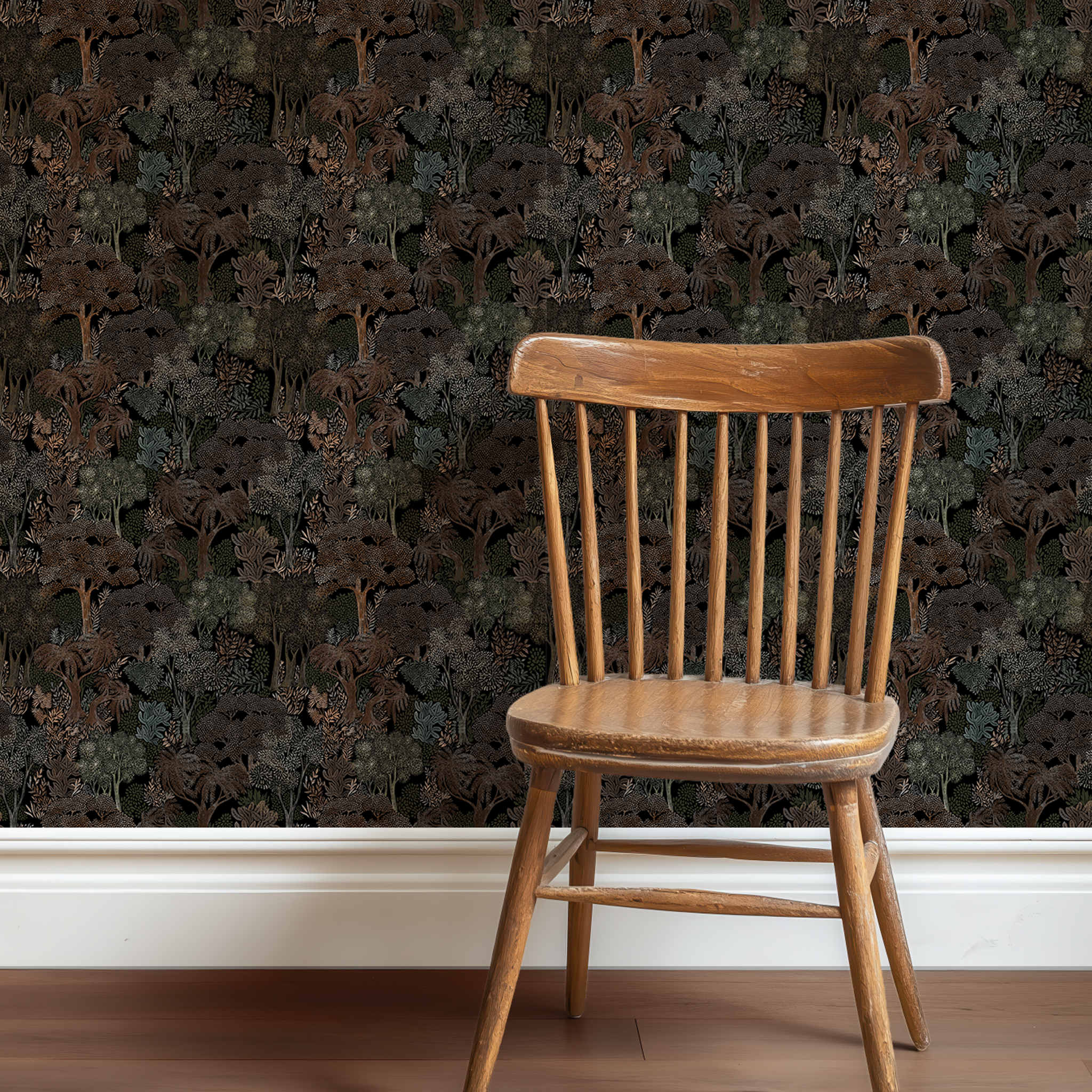 Moonlit Forest Wallpaper | Huggleberry Hill