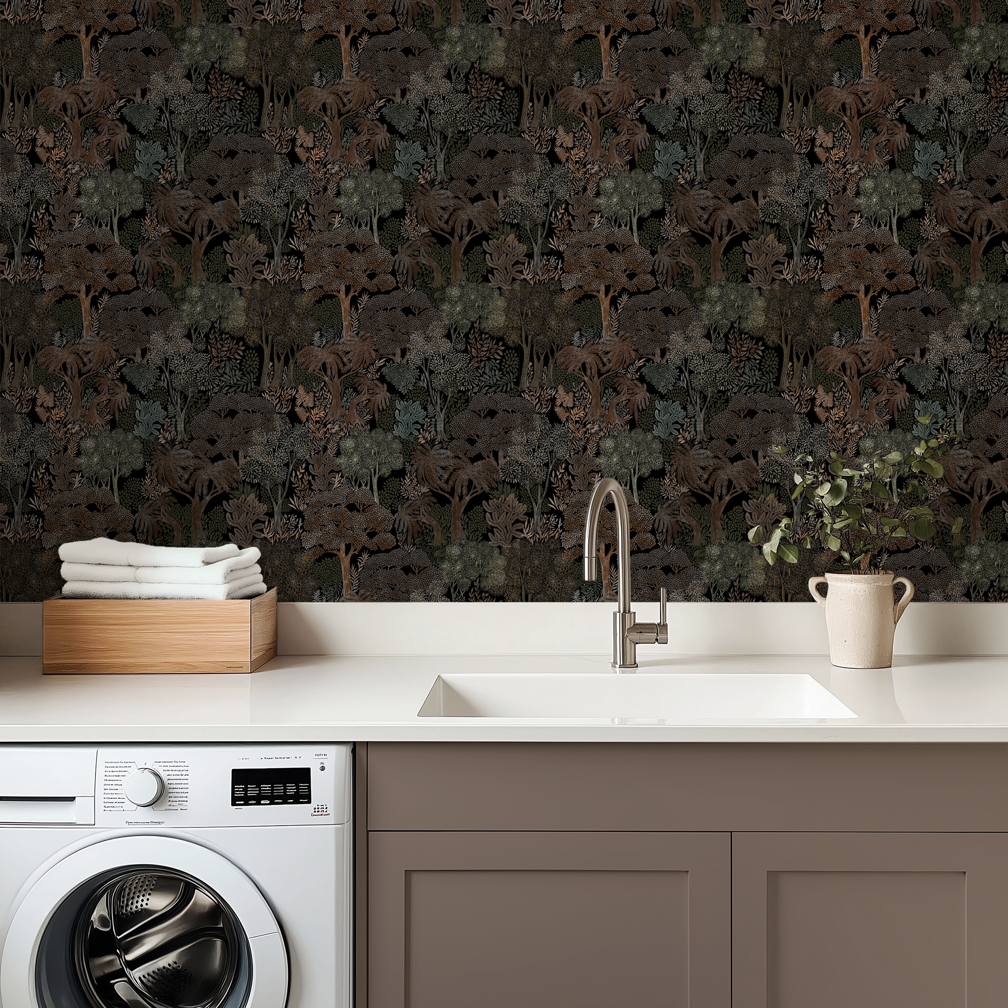 Moonlit Forest Wallpaper | Huggleberry Hill