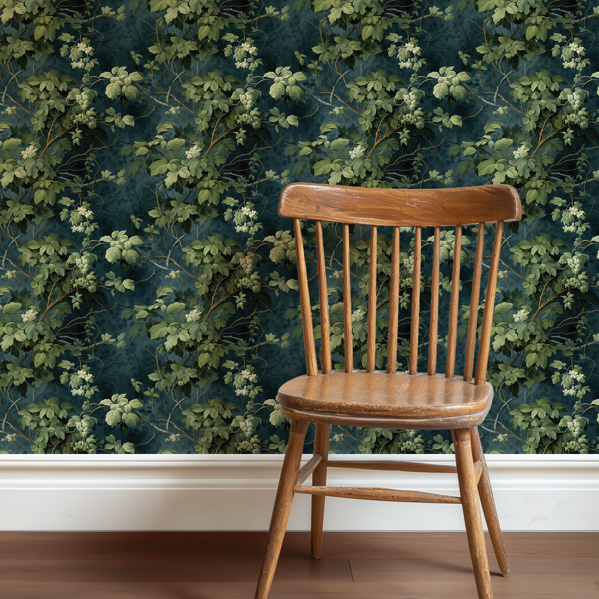 Midnight Ivy Wallpaper - Huggleberry Hill