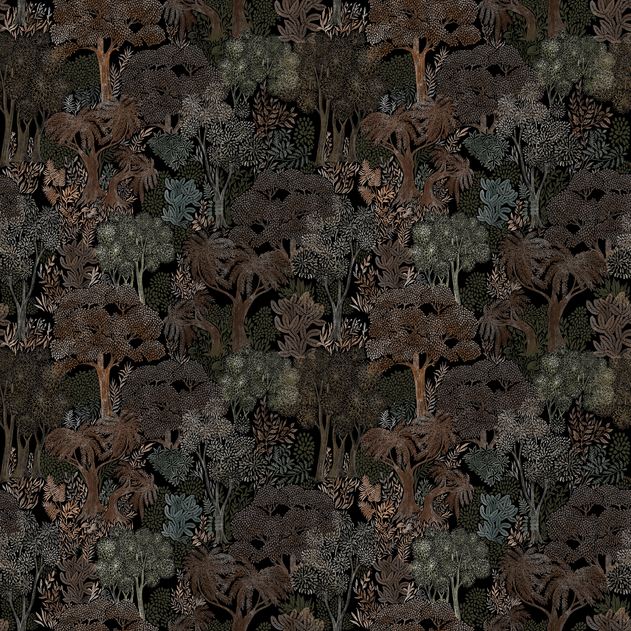 Moonlit Forest Wallpaper | Huggleberry Hill