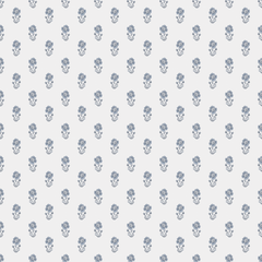 Closeup Swatch of Blue Floral Farmhouse Poppies Wallpaper | Huggleberry Hill