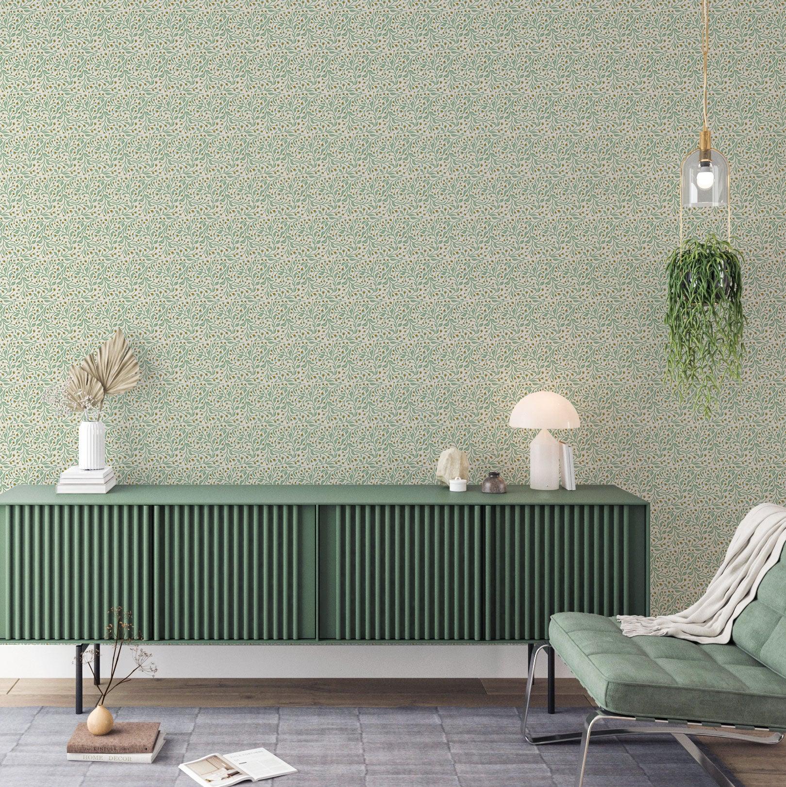 Winding Vines Wallpaper - Huggleberry Hill