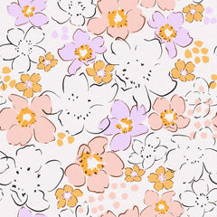 Pastel Poppies Wallpaper - Huggleberry Hill