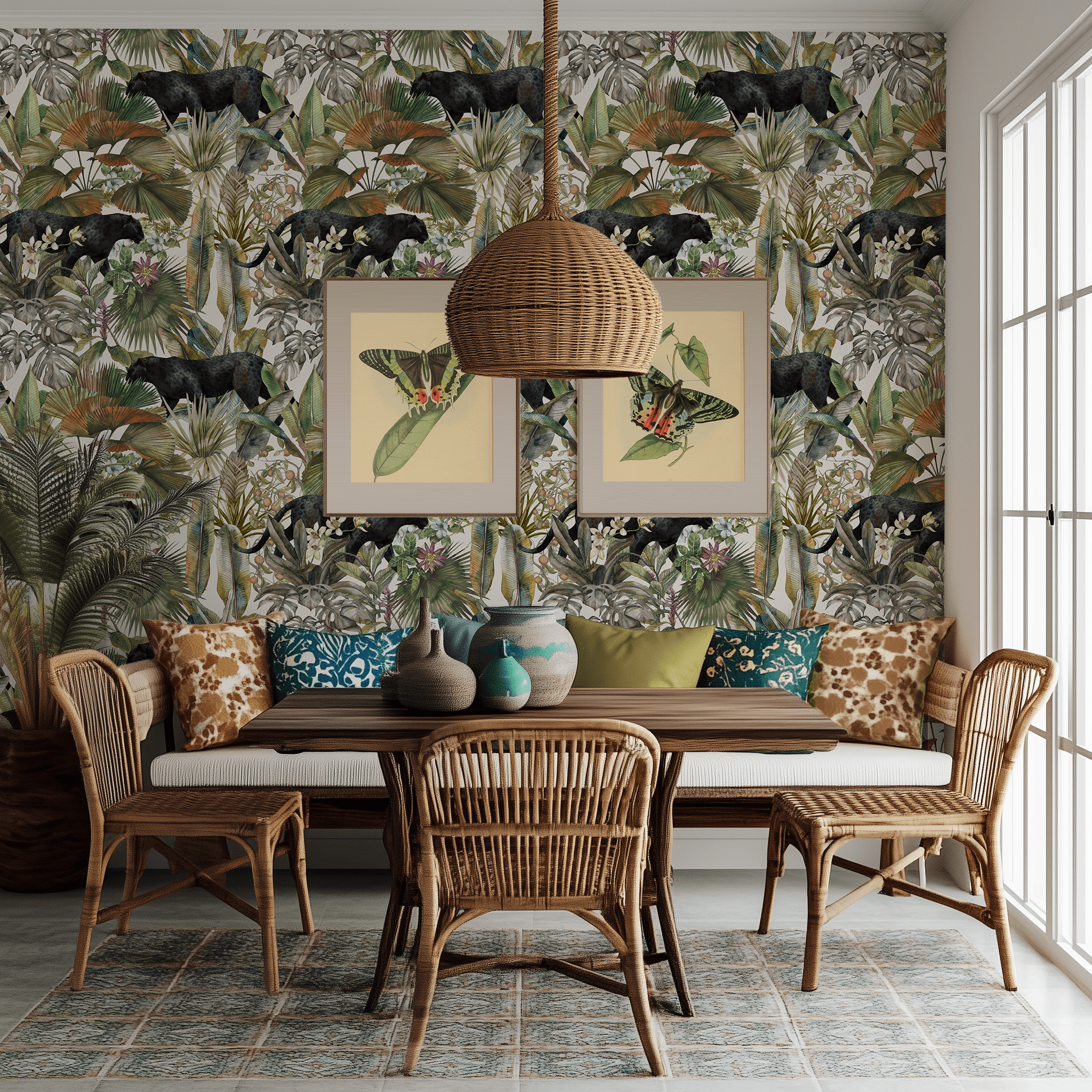 Jungle Panther Wallpaper - Huggleberry Hill