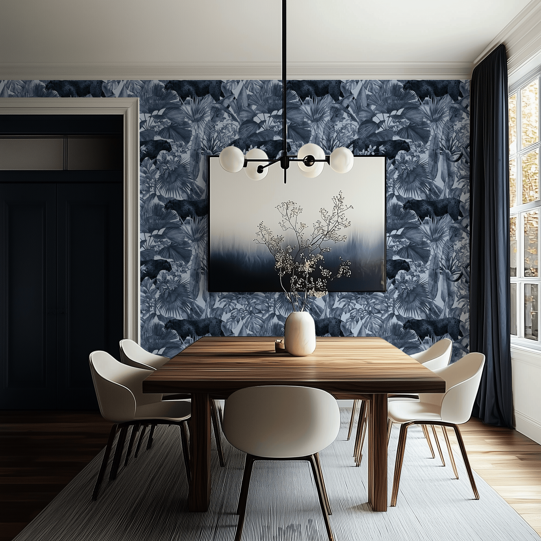 Jungle Panther Wallpaper - Huggleberry Hill