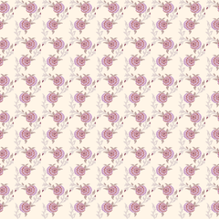 Pattern of pink flowers on a beige background