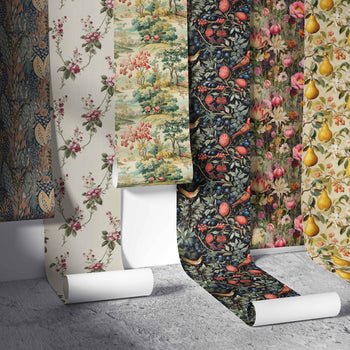 Huggleberry Hill Wallpaper Panels Hanging Off Wall