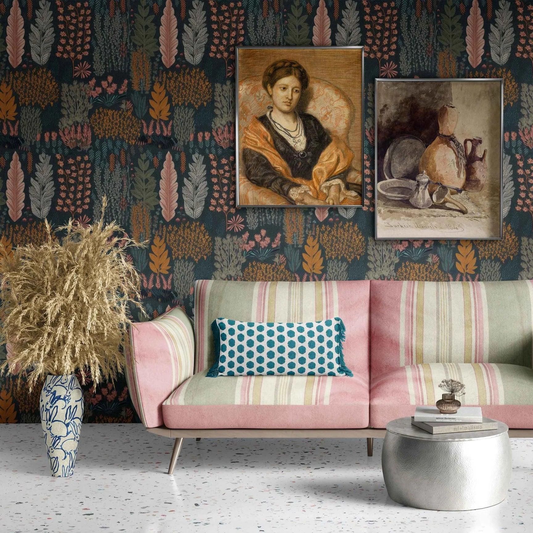Living Room Wallpaper - Huggleberry Hill