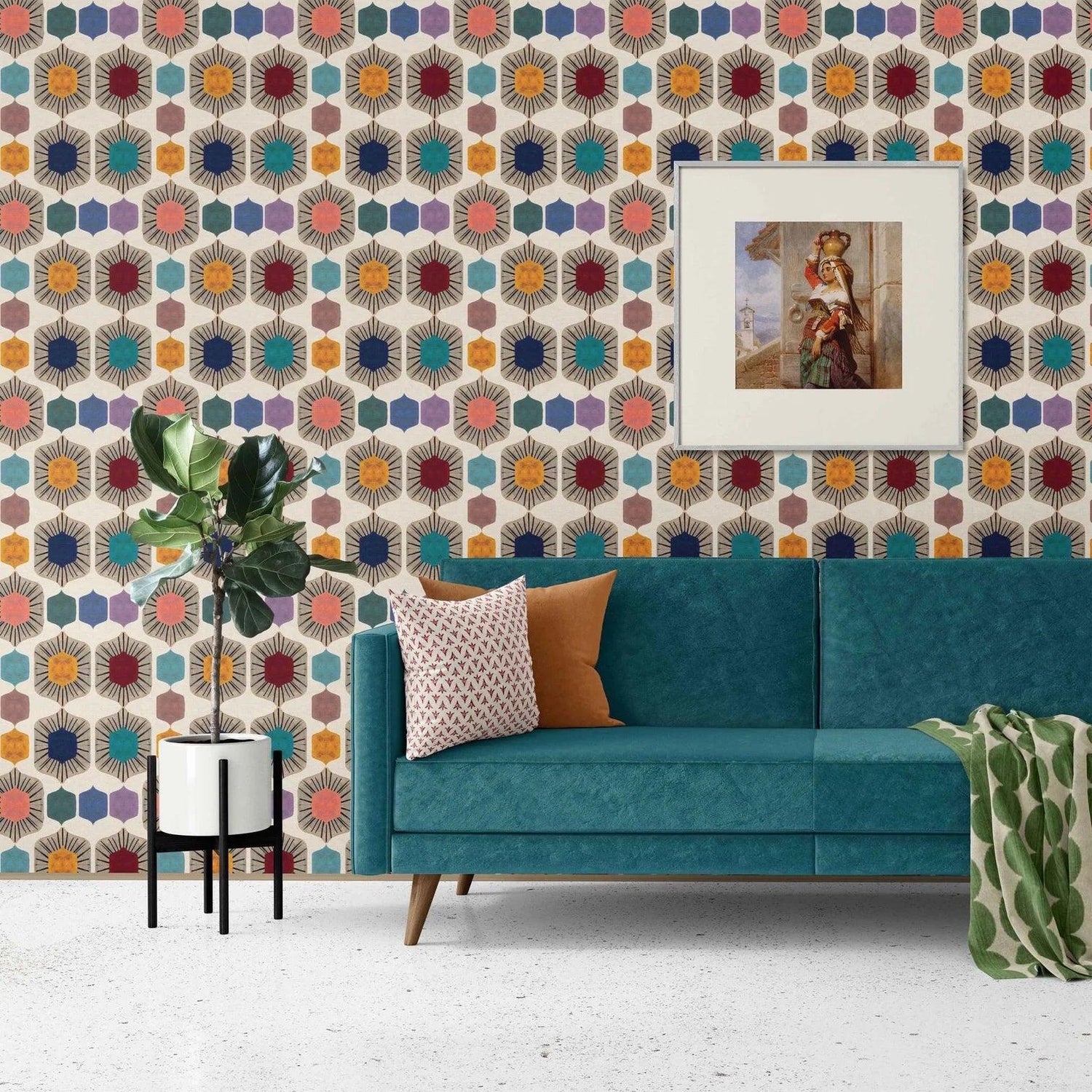 Geometric Wallpaper - Huggleberry Hill