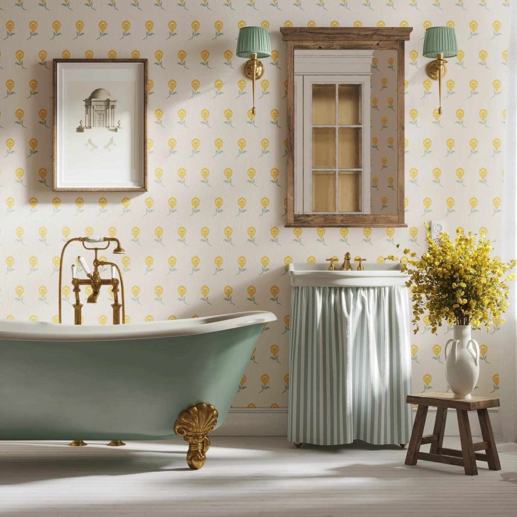 Bathroom Wallpaper - Huggleberry Hill