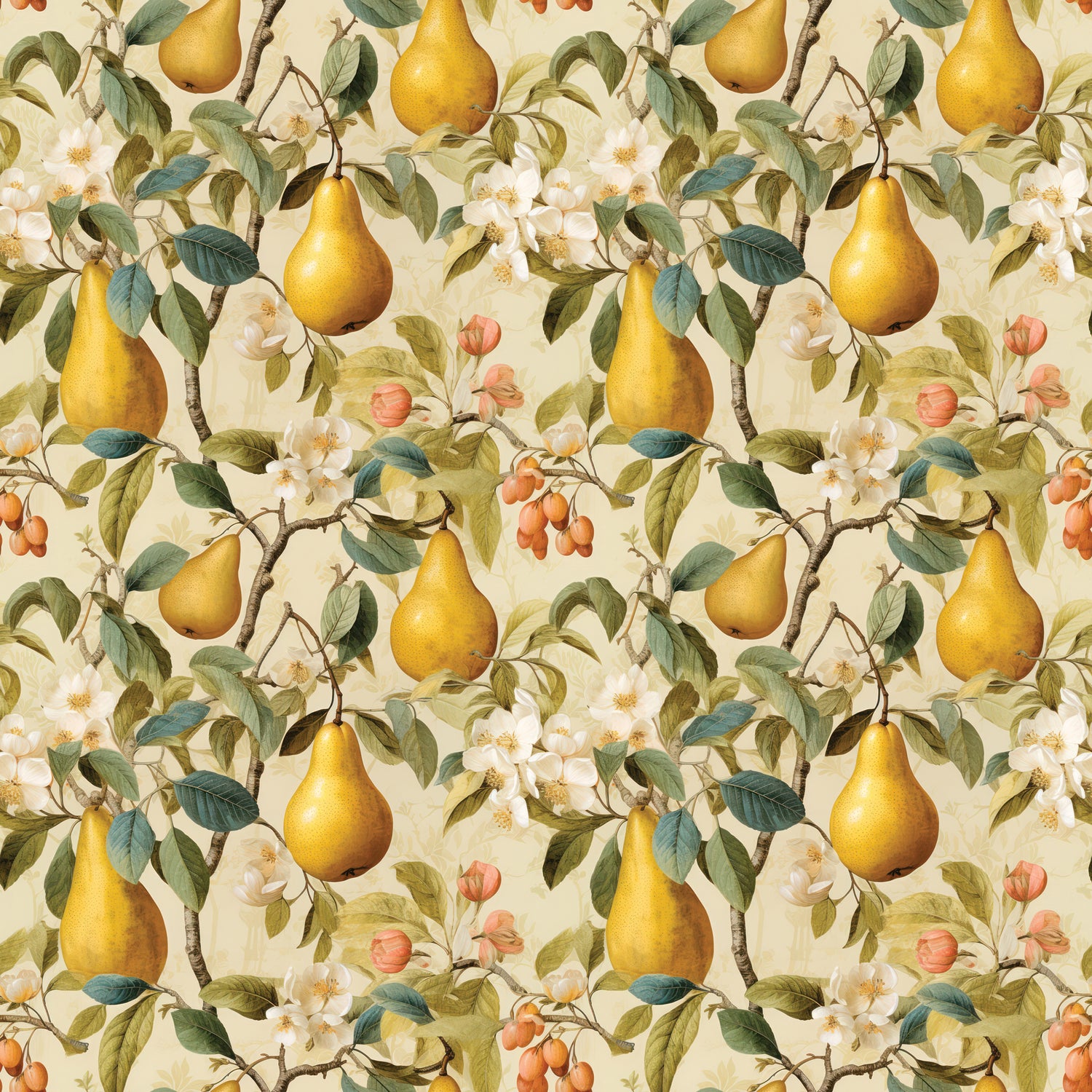 Yellow Pear Wallpaper Swatch