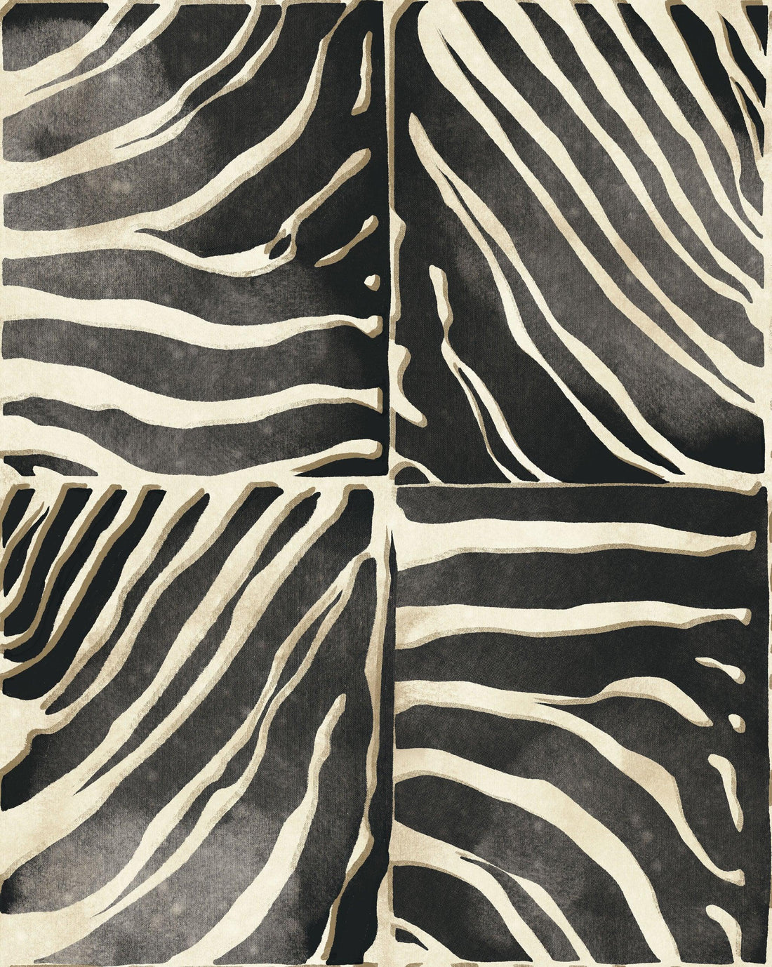 Block Zebra Print Wallpaper - Huggleberry Hill