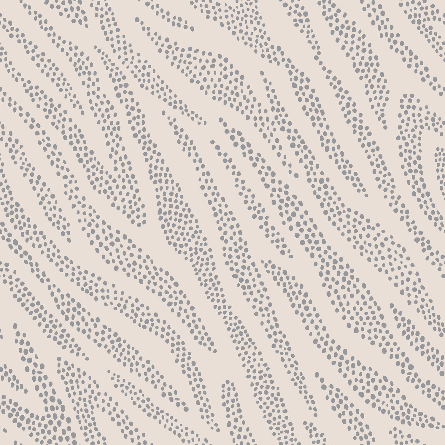 Swatch of dotty animal print wallpaper in cream and gray