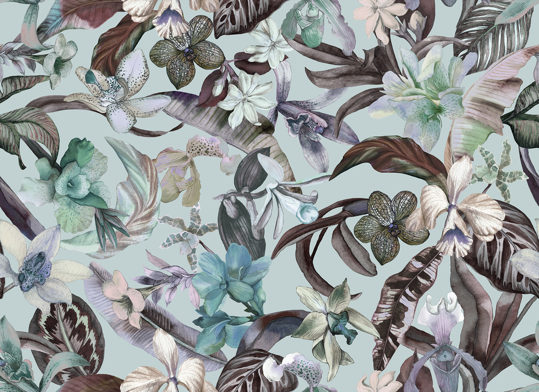 Exotic Orchid Wallpaper - Huggleberry Hill