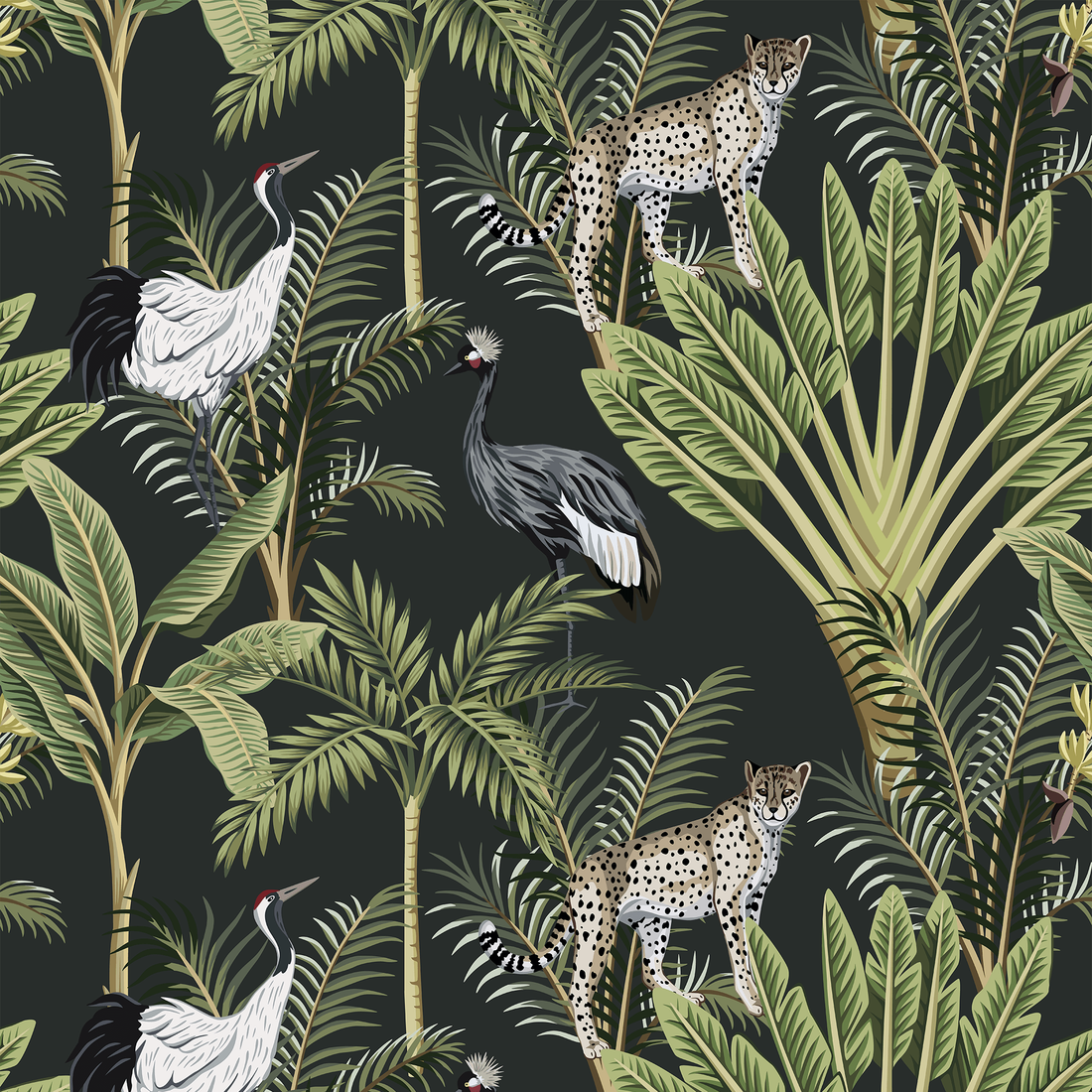 Rainforest Animals Wallpaper - Huggleberry Hill
