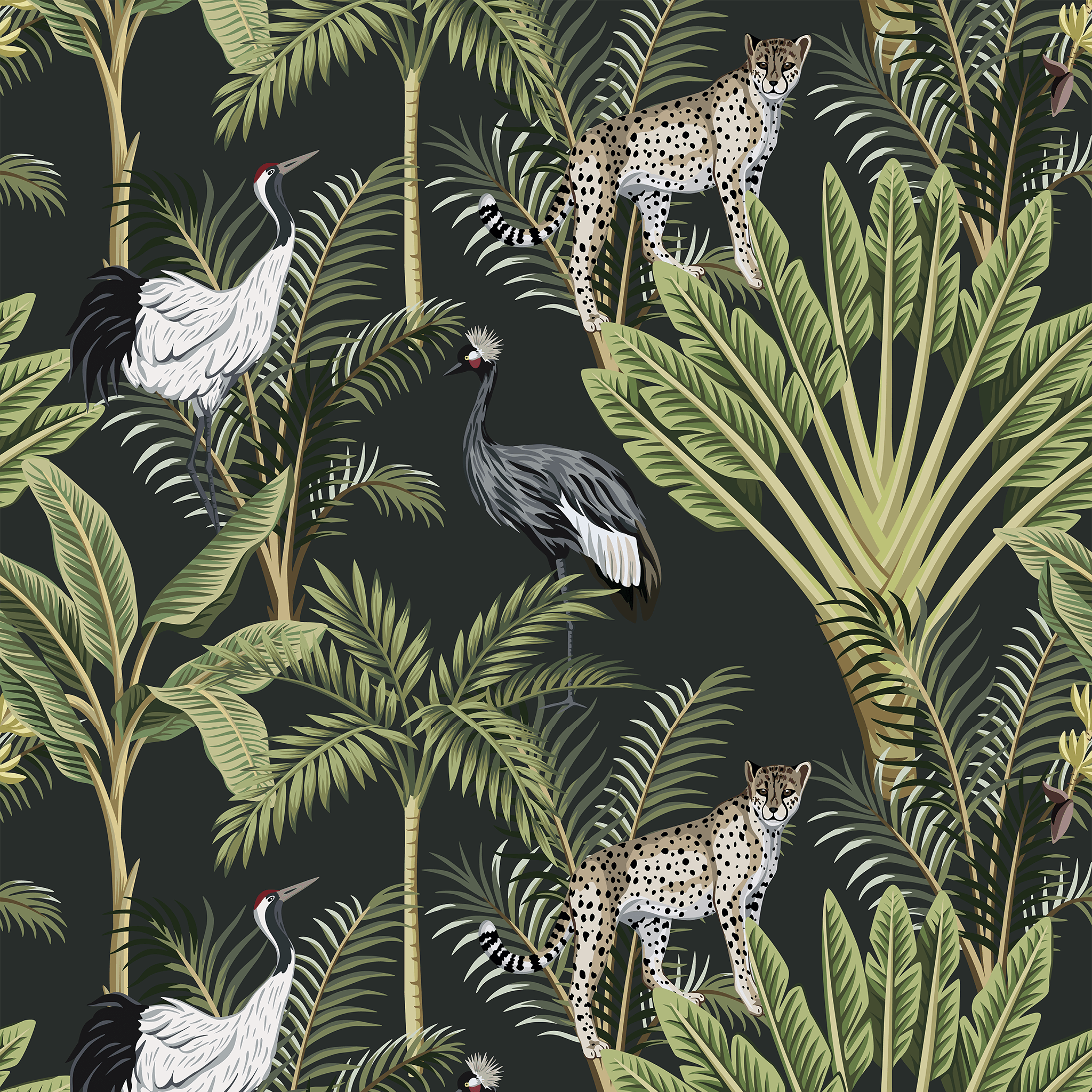 Rainforest Animals Wallpaper - Huggleberry Hill