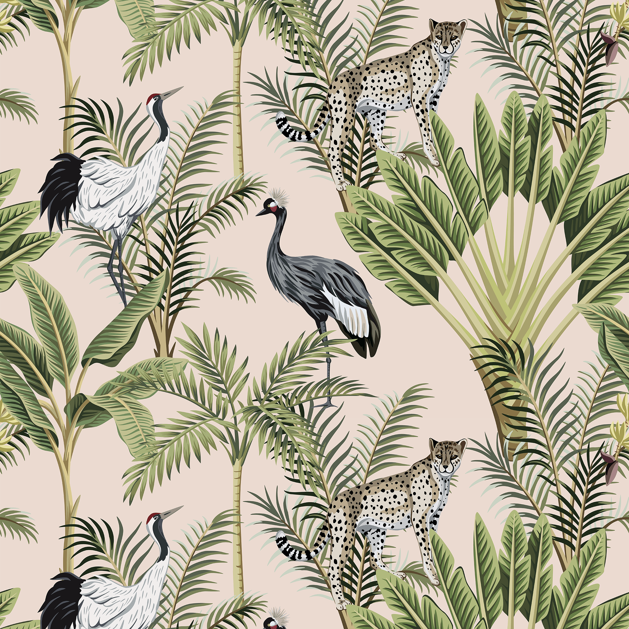 Rainforest Animals Wallpaper - Huggleberry Hill