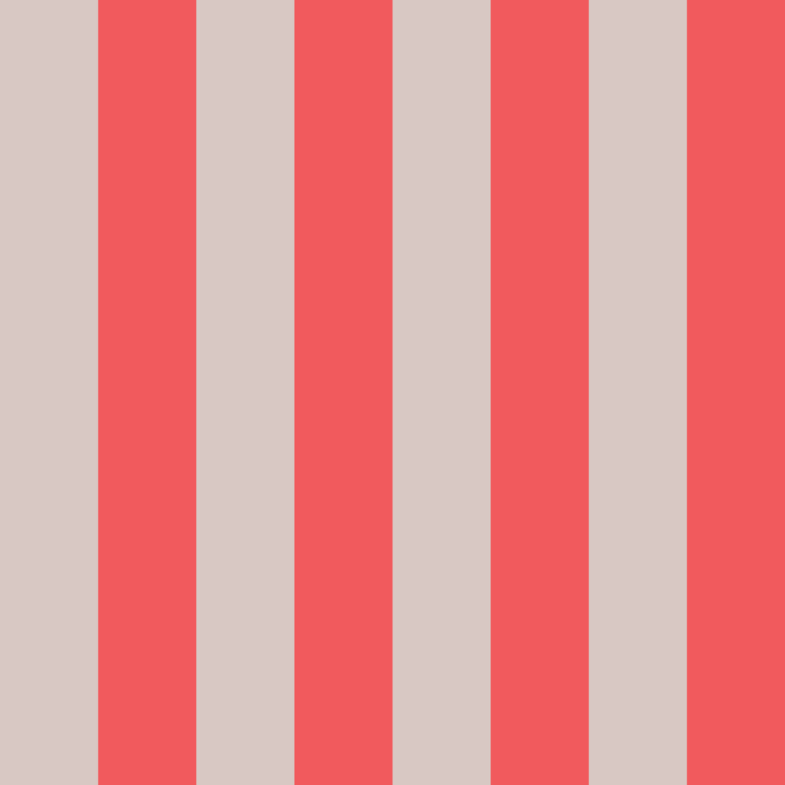 A swatch of orange and beige stripe wallpaper