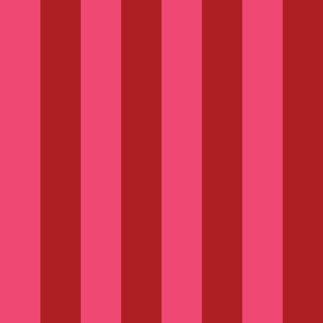 A swatch if red and pink striped wallpaper