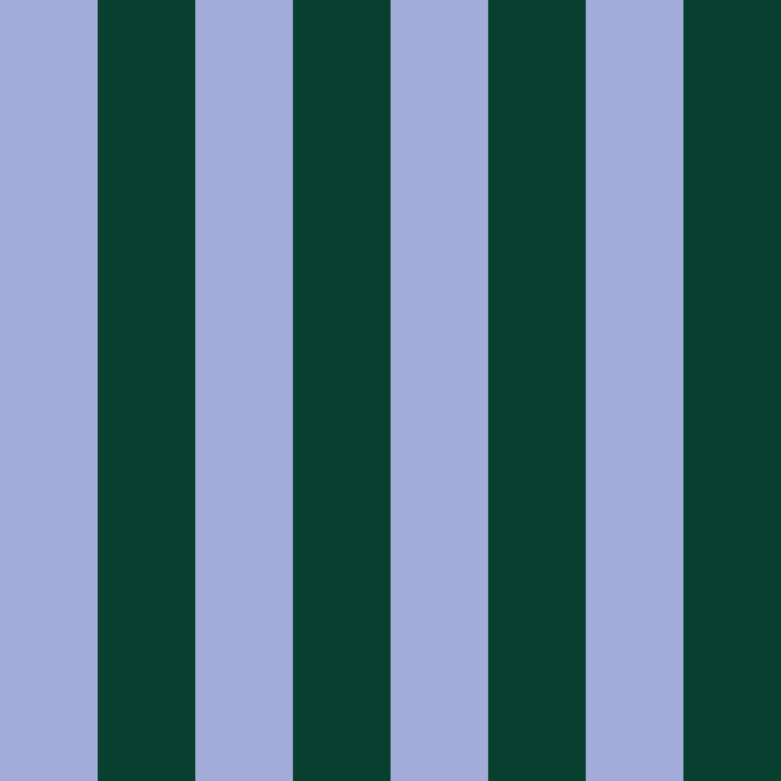 Blue &amp; Green Wide Stripe Wallpaper - Huggleberry Hill