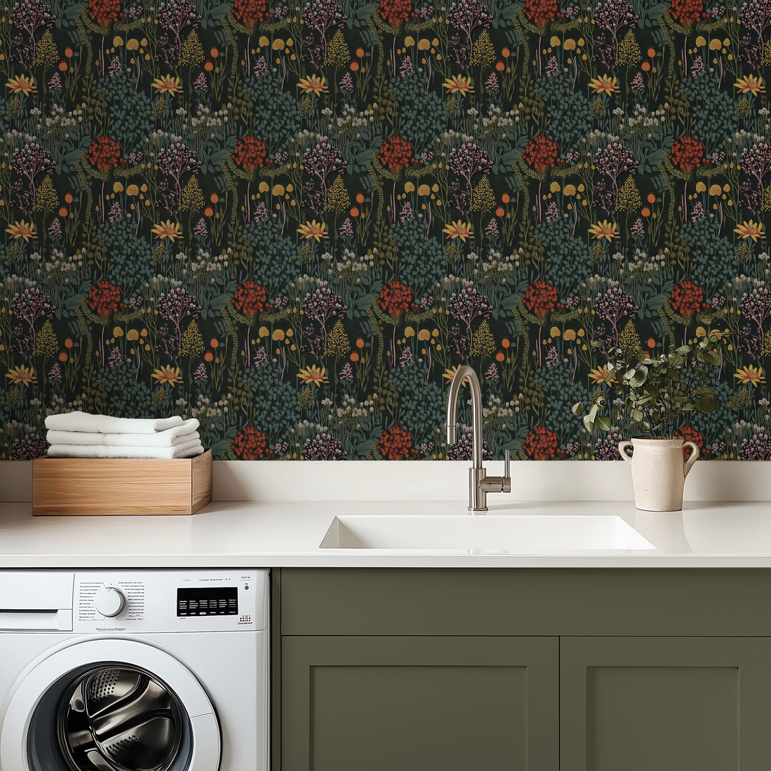 Midnight Garden Wallpaper - Huggleberry Hill