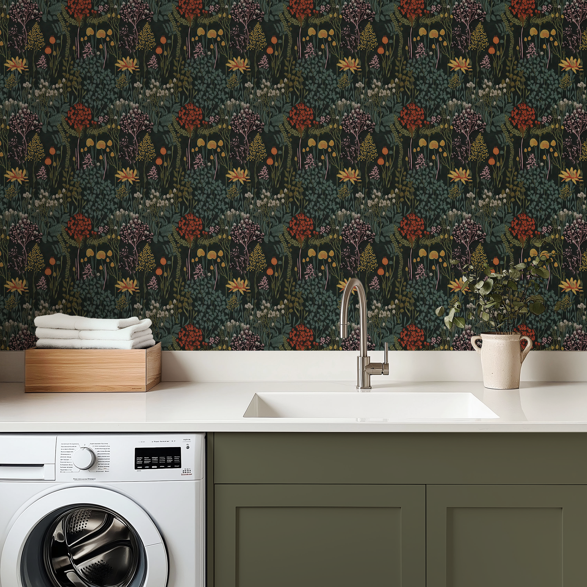 Midnight Garden Wallpaper - Huggleberry Hill