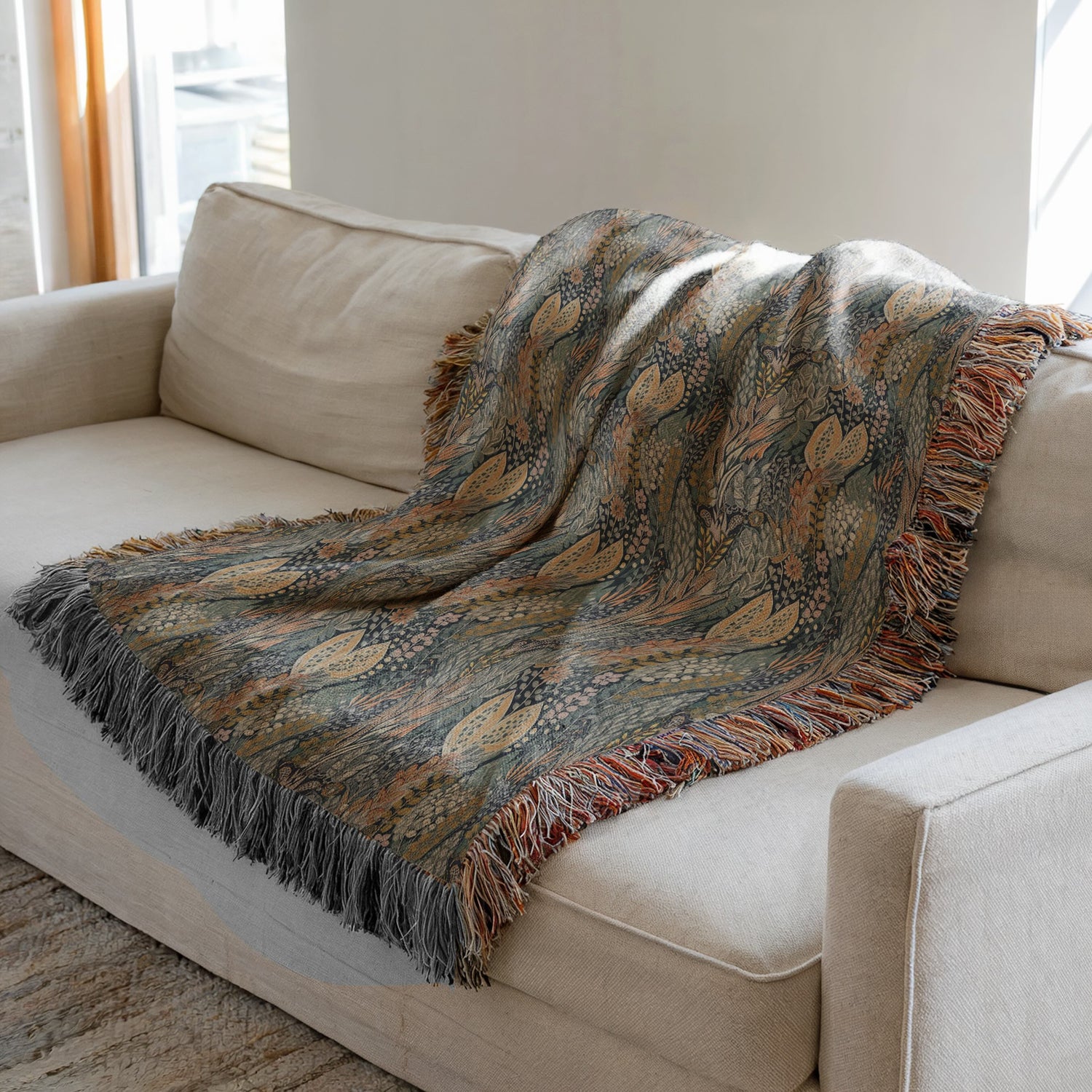 Mystic Meadow Woven Cotton Throw