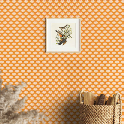 Huggleberry Hill Daisy Chain Wallpaper Yellow Room