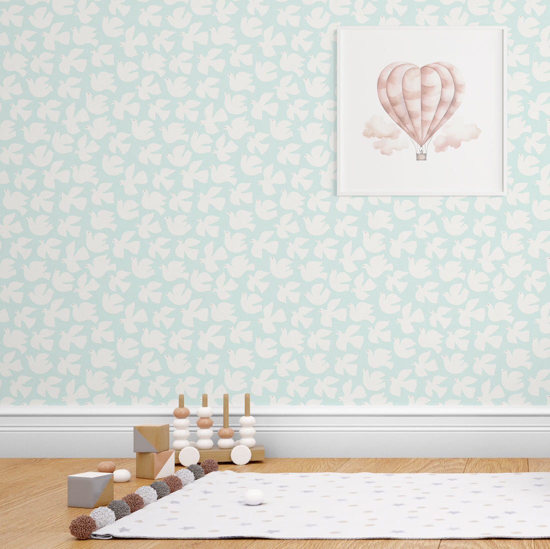 Huggleberry Hill Paper Doves Wallpaper Room