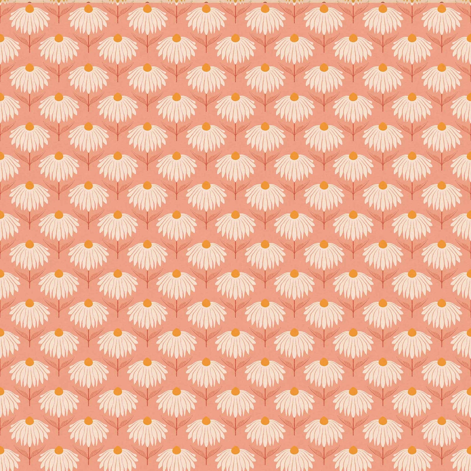 Huggleberry Hill Daisy Chain Wallpaper Pink