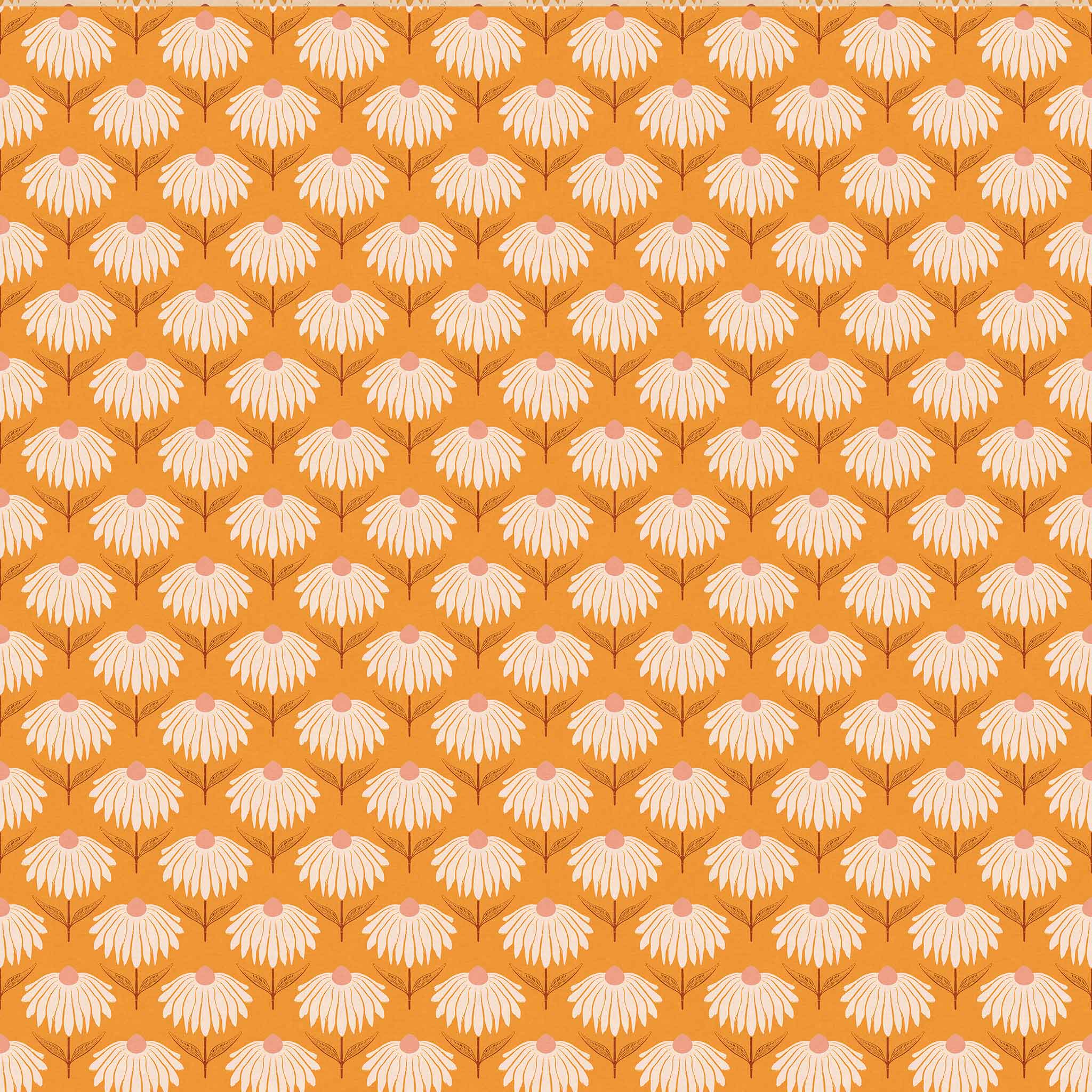 Huggleberry Hill Daisy Chain Wallpaper Yellow 