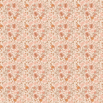 Huggleberry Hill Bohemian Garden Wallpaper Pink