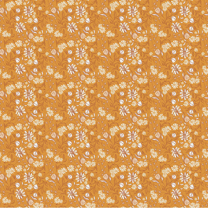 Huggleberry Hill Bohemian Garden Wallpaper Yellow