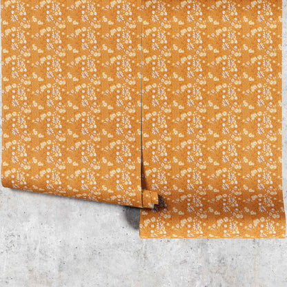 Huggleberry Hill Bohemian Garden Wallpaper Yellow Panels