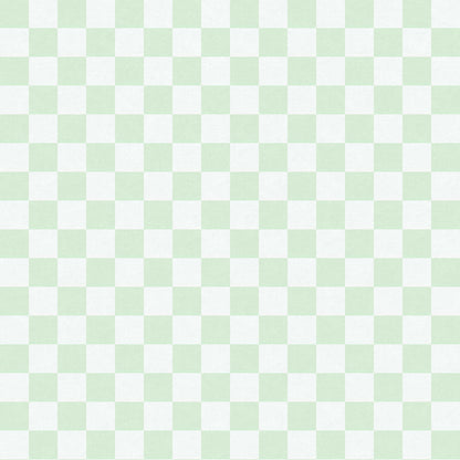 Huggleberry Hill Pastel Checkerboard Wallpaper Green