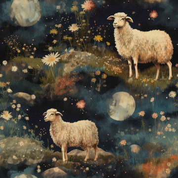 Huggleberry Hill Counting Sheep Wallpaper