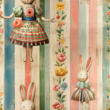Huggleberry Hill Belle's Bunny Wallpaper