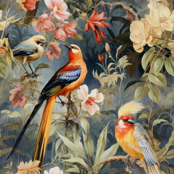 Huggleberry Hill Birds of Paradise Wallpaper