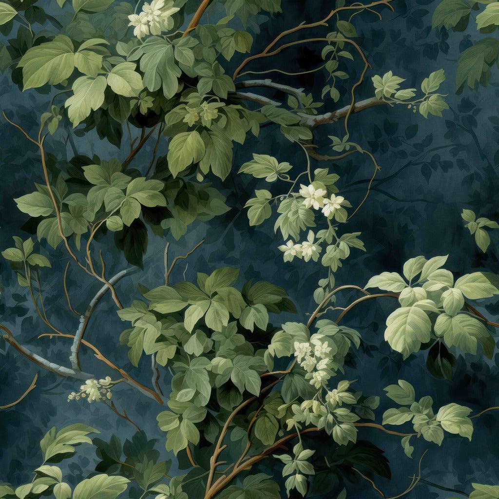 Midnight Ivy Wallpaper - Huggleberry Hill