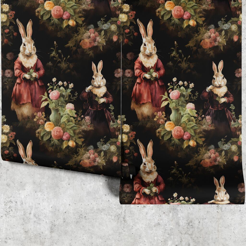 Huggleberry Hill Mother Rabbit Wallpaper Panels