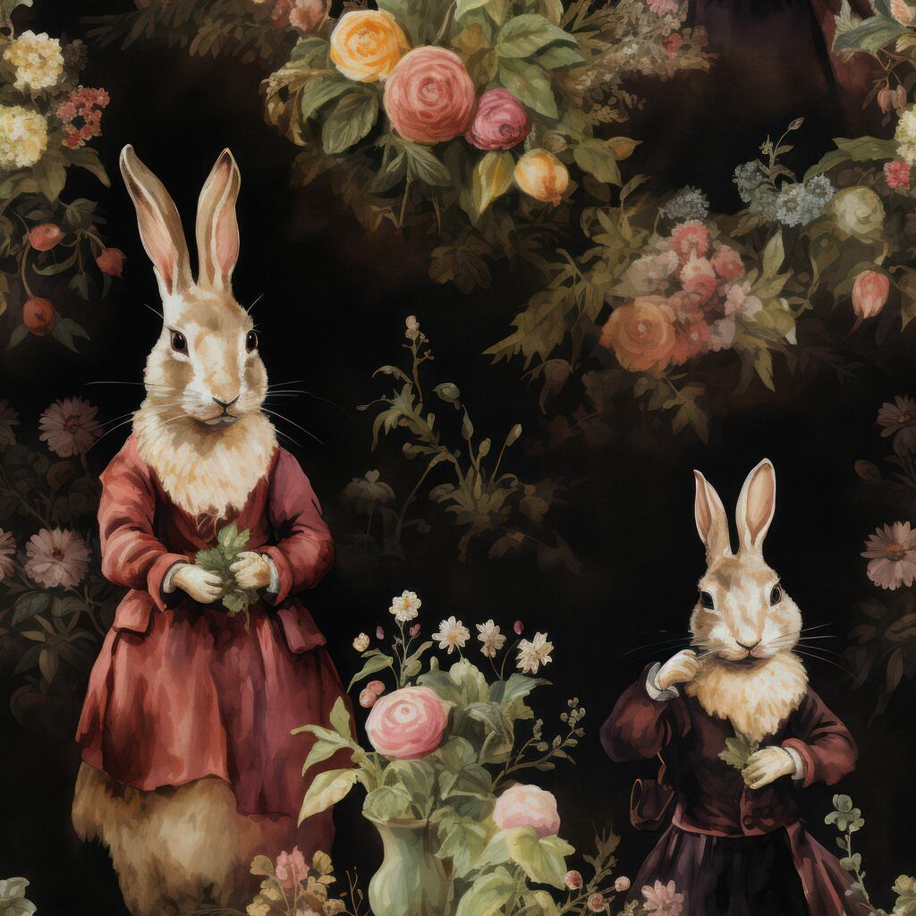 Huggleberry Hill Mother Rabbit Wallpaper
